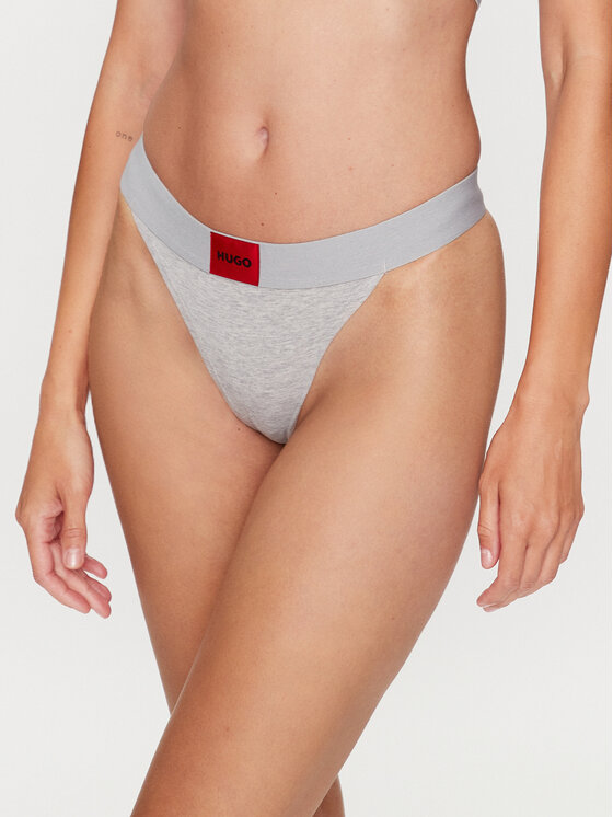 HUGO Hugo Chilot tanga String Red Label 50492326 Gri