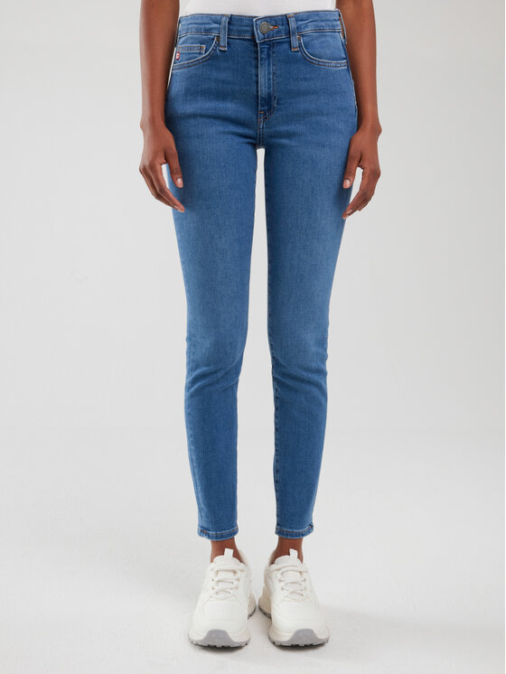 BIG STAR BIG STAR Jeansy MELINDA HIGH WAIST Niebieski Skinny Fit