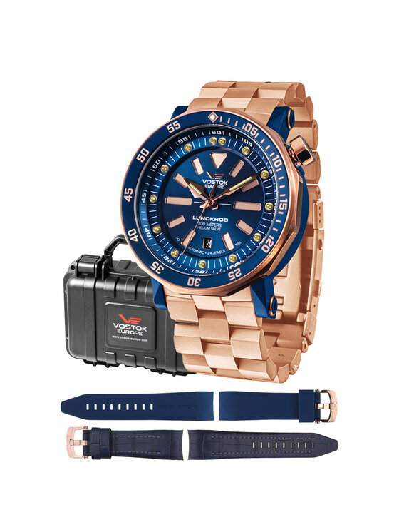 Vostok Europe Vostok Europe Zegarek NH35A-620E632BRG Różowe złoto