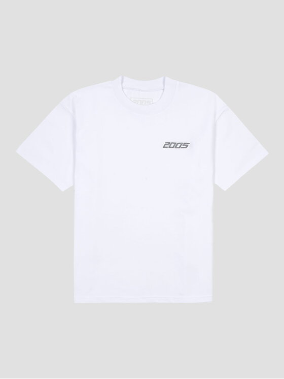 2005 2005 Tričko Basic Biela Oversize