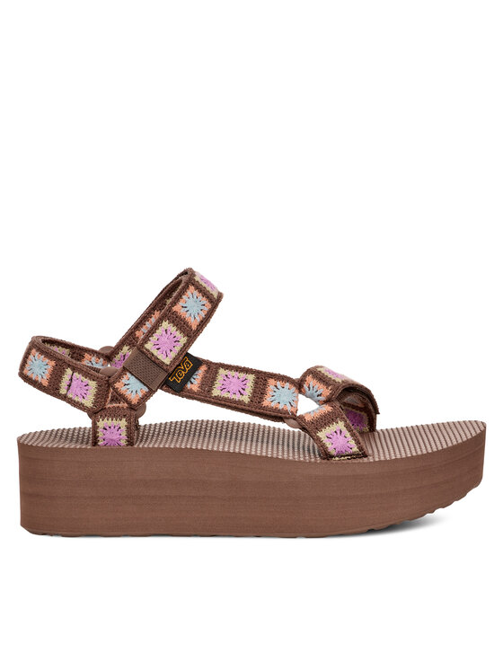 Teva Teva Sandály Flatform Universal Crochet 1150210 Hnědá