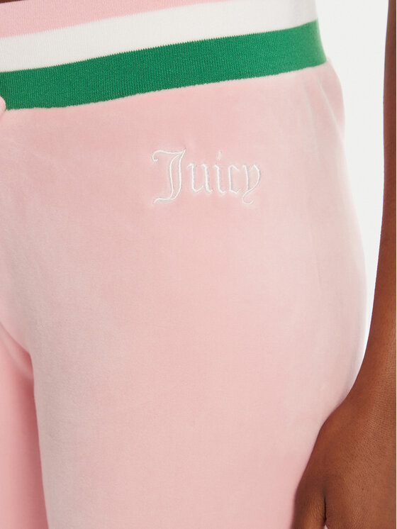 Juicy Couture Juicy Couture Donji dio trenerke Velour JCWBJ225352 Ružičasta Regular Fit