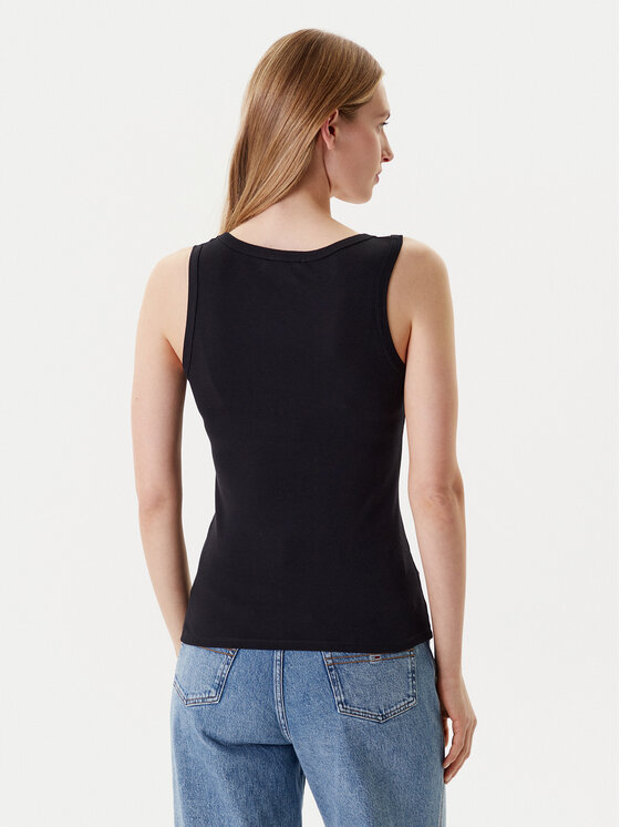 United Colors Of Benetton United Colors Of Benetton Top 3GA2DH010 Nero Slim Fit