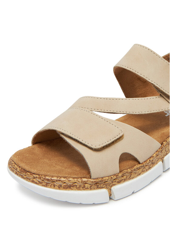 Rieker Rieker Sandały V2366-60 Beżowy