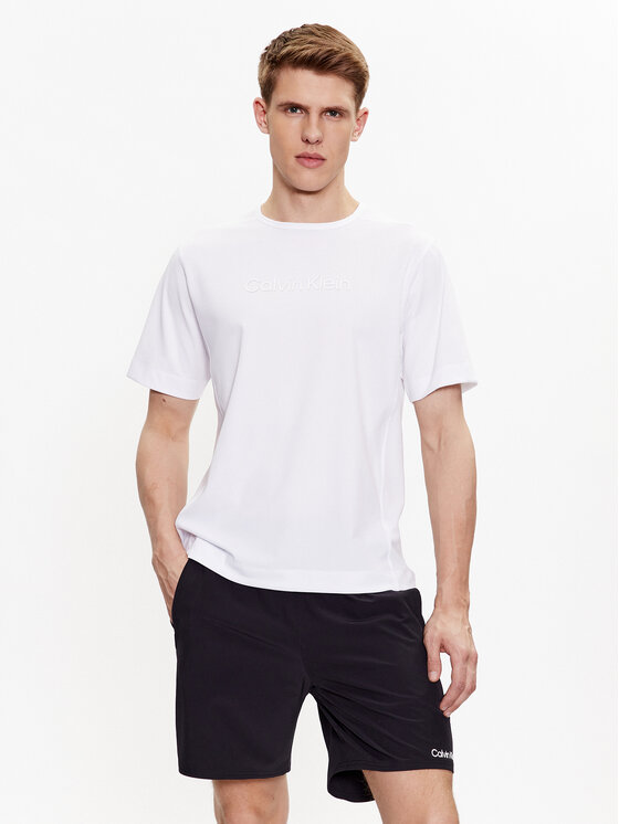 Calvin Klein Performance Marškinėliai 00GMS3K107 Balta Regular Fit