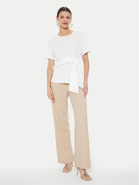 ViCOLO ViCOLO Μπλουζάκι UB0283 Λευκό Regular Fit