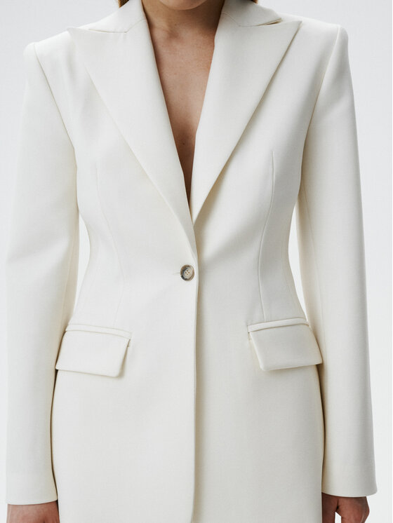 MARI PRETI MARI PRETI Giacca da abito Serene Bianco Regular Fit