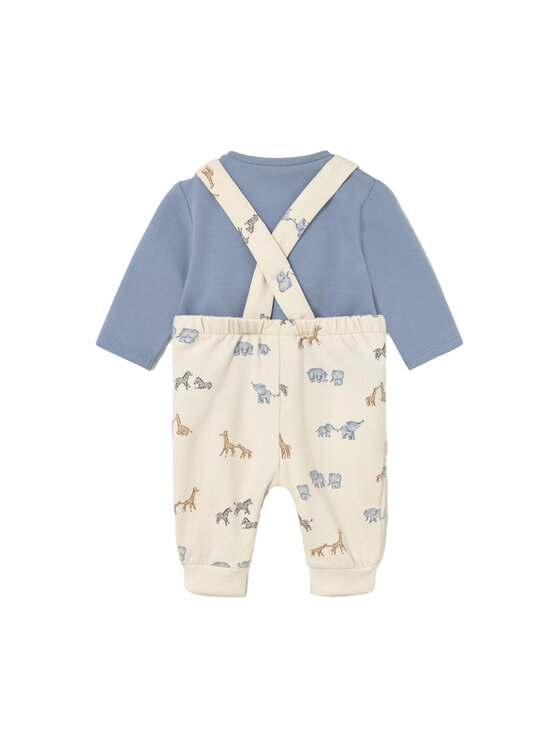 Mayoral Mayoral komplet_bluzka_i_ogrodniczki 2618 Himmelblau Regular Fit