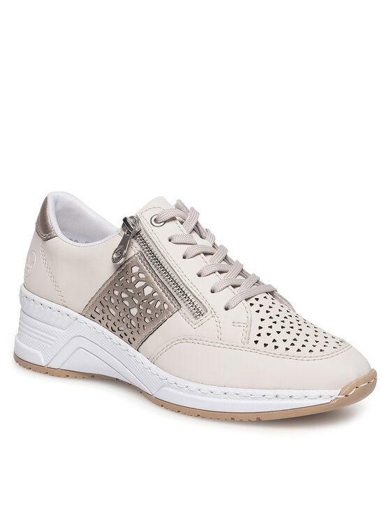 Rieker Rieker Sneakersy N4344-60 Écru