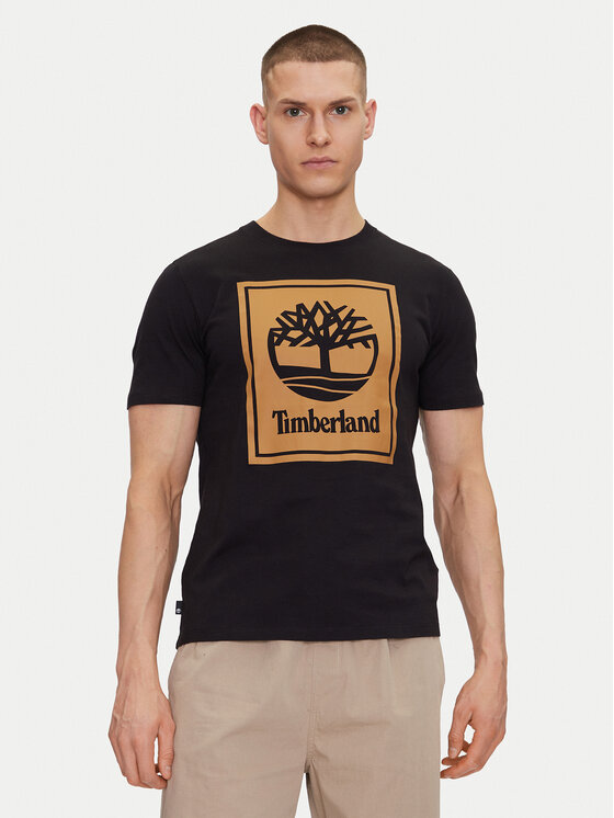 Timberland Timberland Póló TB0A5WQQ Fekete Regular Fit