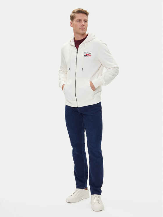 Tommy Hilfiger Tommy Hilfiger Felpa American MW0MW39691 Écru Regular Fit