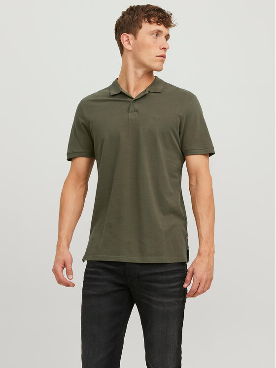 Jack&Jones Polo Basic 12136516 Zaļš Slim Fit