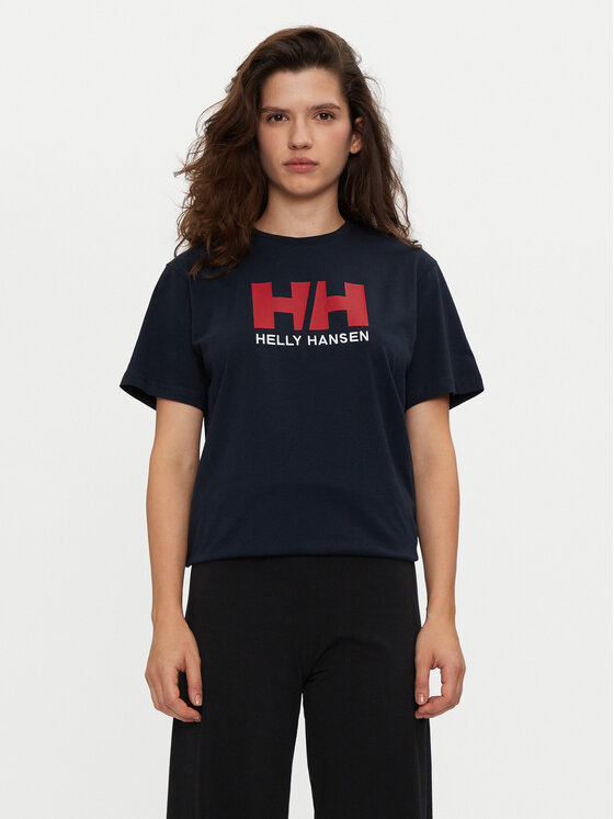 Helly Hansen T-krekls Logo 33979 Tumši zils Regular Fit