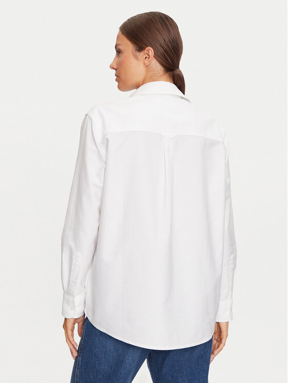 Tommy Jeans Tommy Jeans Πουκάμισο DW0DW19709 Λευκό Relaxed Fit