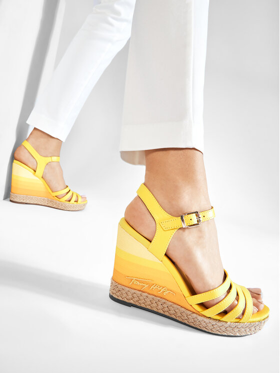 Yellow tommy store hilfiger sandals