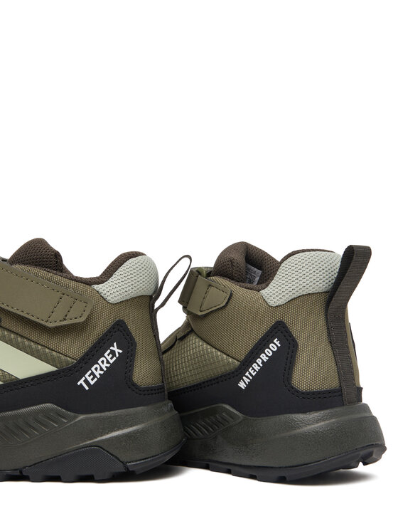 adidas adidas Trekingová obuv Terrex Anylander Mid Climaproof Children Hiking Shoes KJ2671 Zelená
