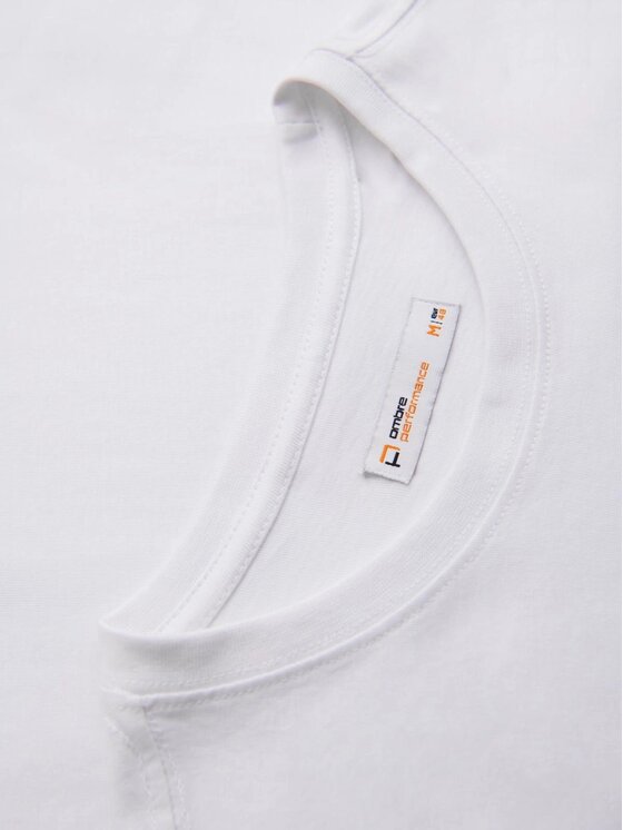 Ombre Ombre T-Shirt OM-TSPT-0245 Biały Regular Fit