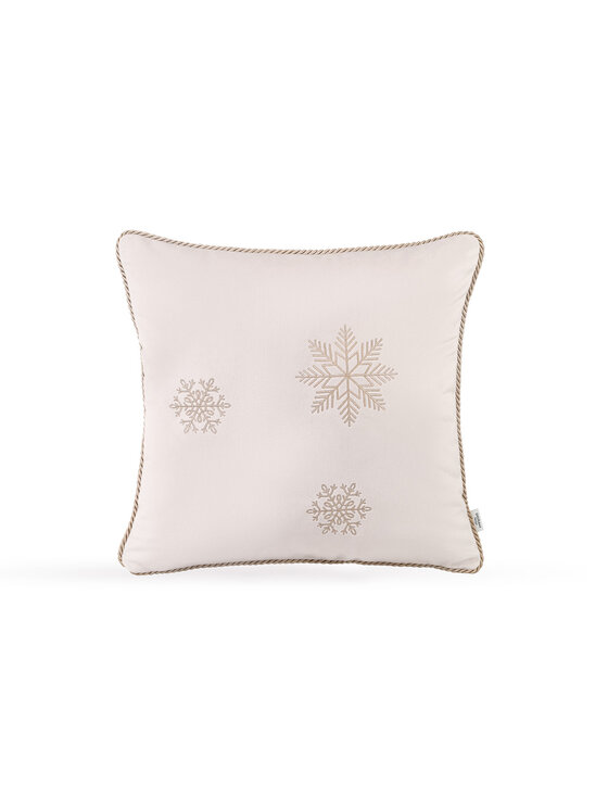 Doram design Doram design Poduszka dekoracyjna Welurowa złota poduszka zimowa Snowflake VI 45x45cm Złoty