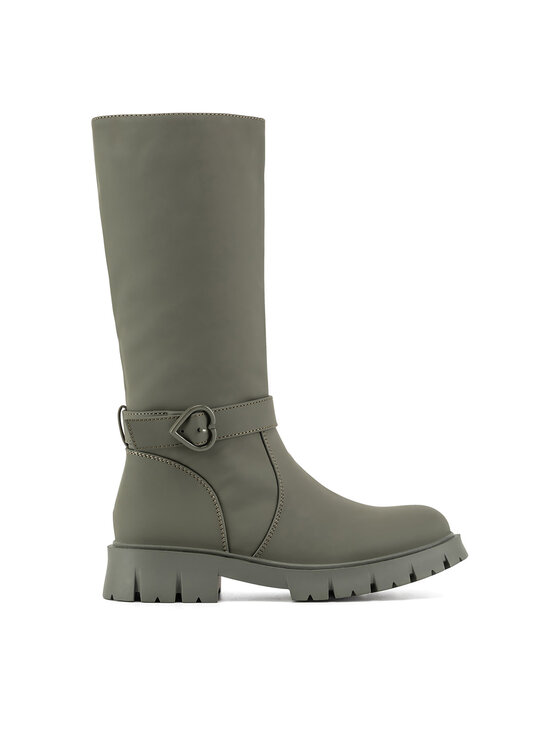 DeeZee DeeZee Kozačky ve vojenském stylu CS5907-18 Khaki