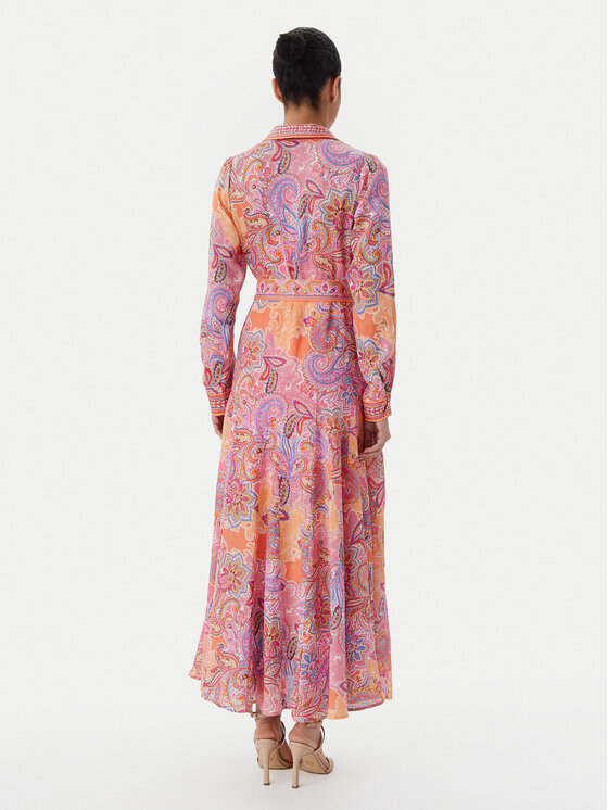 Hale Bob Hale Bob Сукня-сорочка with linen 4YDD632A Рожевий Regular Fit