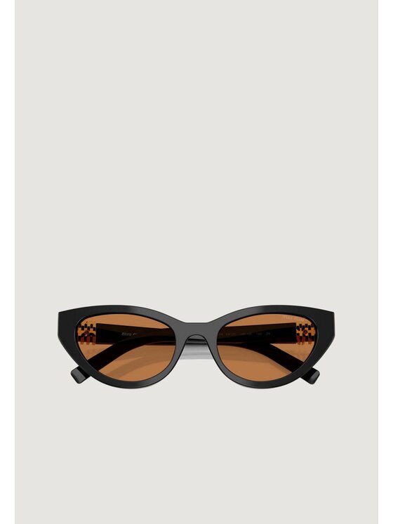 Miu Miu Miu Miu Okulary przeciwsłoneczne 0MU A04S 16K10I Czarny