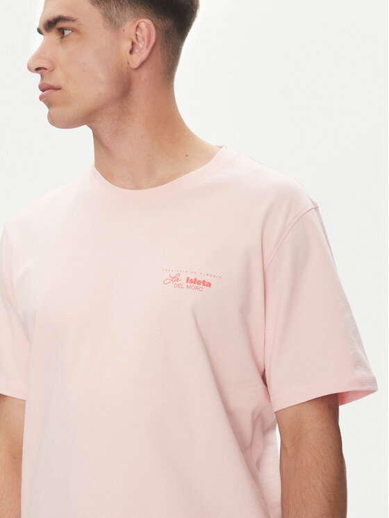 Jack&Jones Jack&Jones T-shirt Almeria 12276785 Ružičasta Relaxed Fit