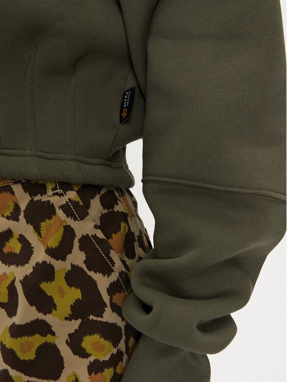 Alpha Industries Alpha Industries Bluză 148041 Verde Regular Fit