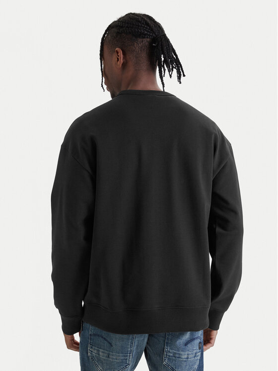 G-Star Raw G-Star Raw Суитшърт HB Badge D28660-E209 Черен Relaxed Fit