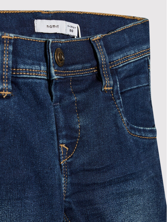 NAME IT NAME IT Jeans hlače 13142285 Mornarsko modra Slim Fit
