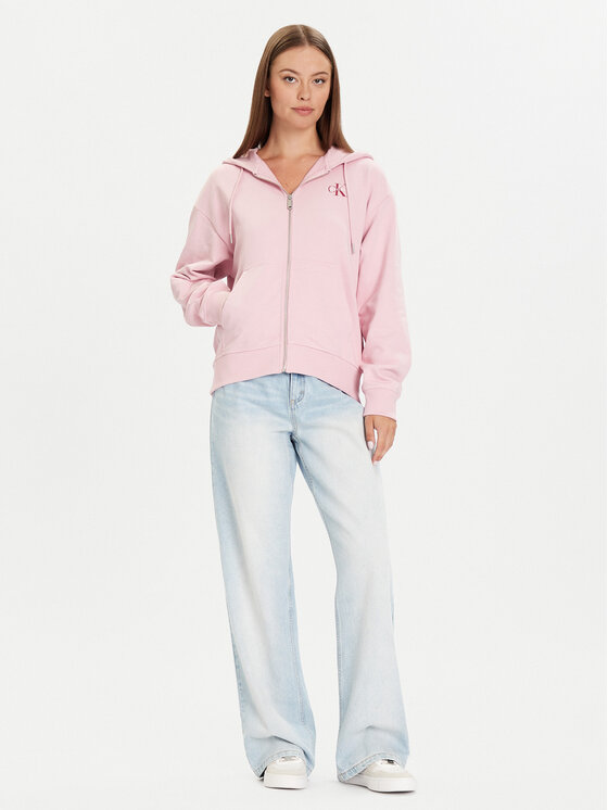 Calvin Klein Jeans Calvin Klein Jeans Bluză Monologo LV047B270G Roz Regular Fit