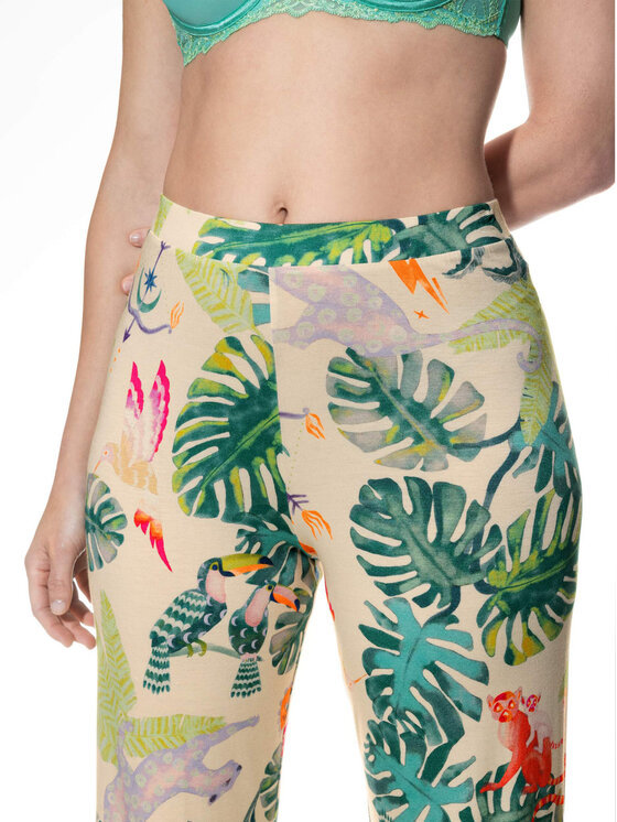 Mey Mey Spodnie damskie 1220062 Beżowy Comfortable Fit