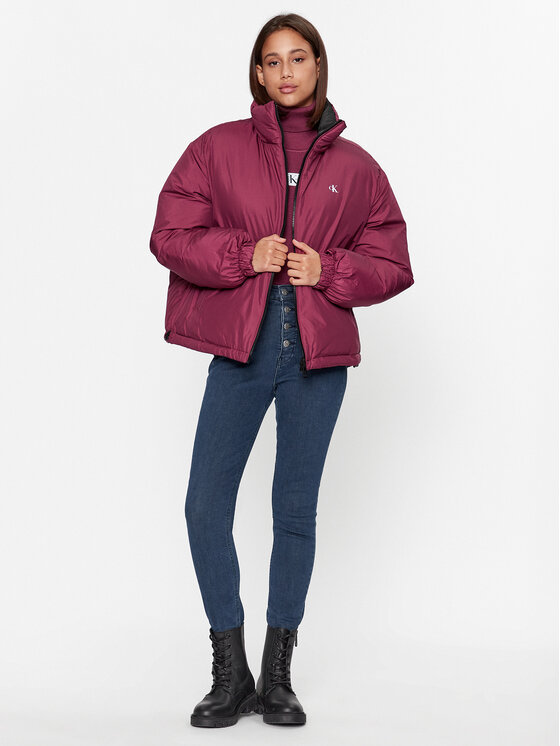 Calvin Klein Jeans Calvin Klein Jeans Zimní bunda 90's J20J222333 Fialová Oversize