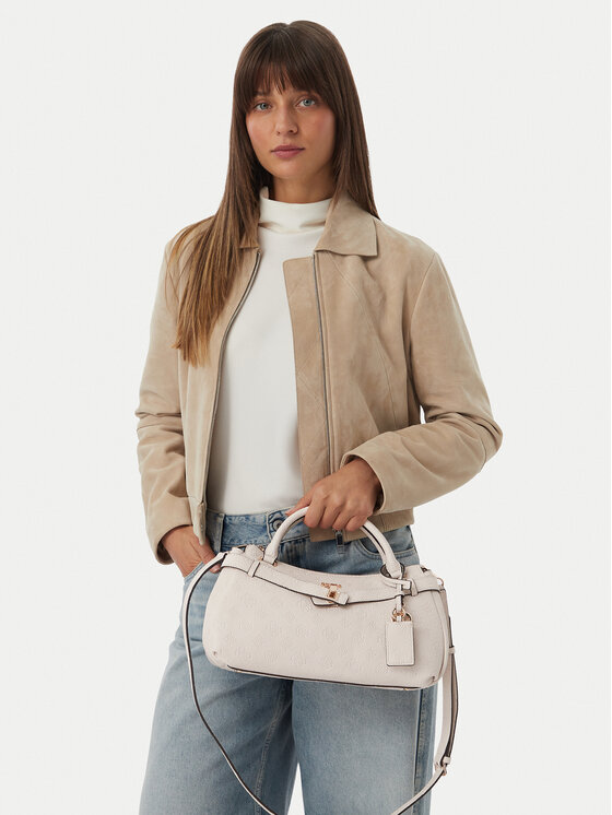 Guess Geantă Ella Logo HWPD97 46050 Crem