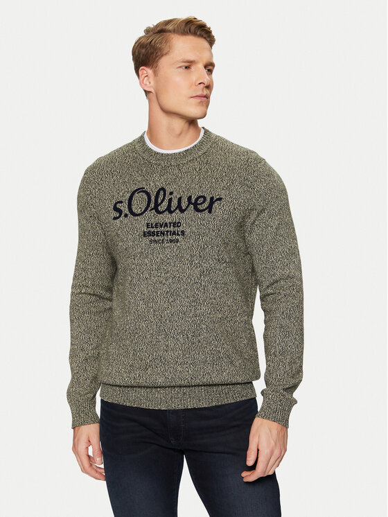 s.Oliver s.Oliver Sweater 2152697 Zöld Regular Fit
