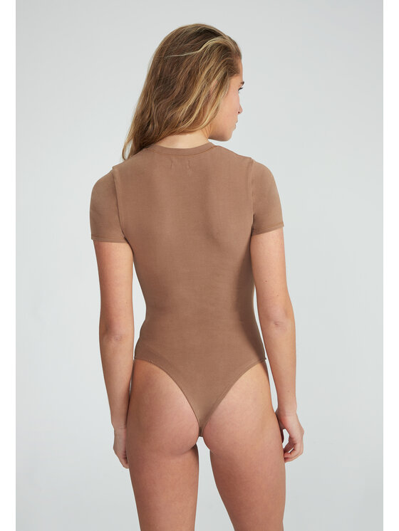 Style Republic Style Republic Body Shortsleeve Brązowy Curvy Fit