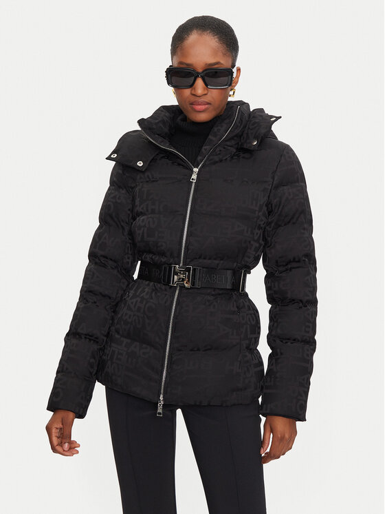 Elisabetta Franchi Elisabetta Franchi Zimní bunda PI-70D-46E2-V640 Černá Regular Fit