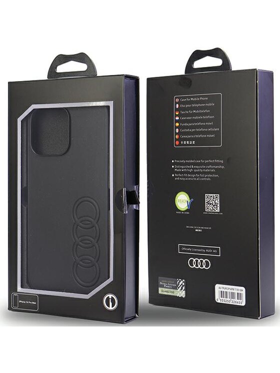 Audi Audi Etui na telefon iPhone 14 Pro Max Czarny