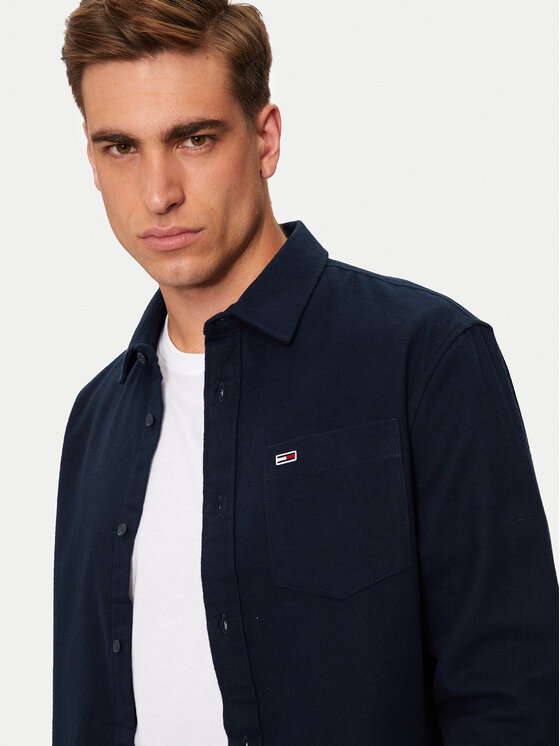 Tommy Jeans Tommy Jeans Cămașă DM0DM19656 Bleumarin Regular Fit