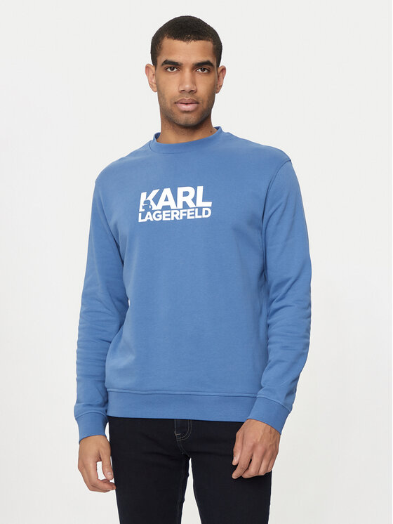 KARL LAGERFELD Bluză 705091 543917 Albastru Regular Fit