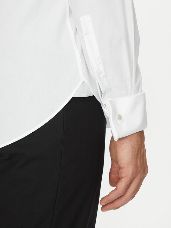 Michael Kors Michael Kors Krekls MK0DS01002 Balts Slim Fit