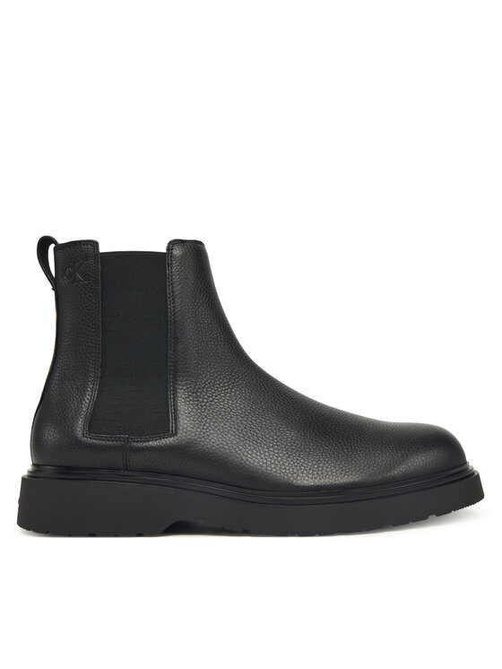 Calvin Klein Calvin Klein Μποτάκια με λάστιχο Combat Ess Chelsea Boot Lth YM0YM01374 Μαύρο