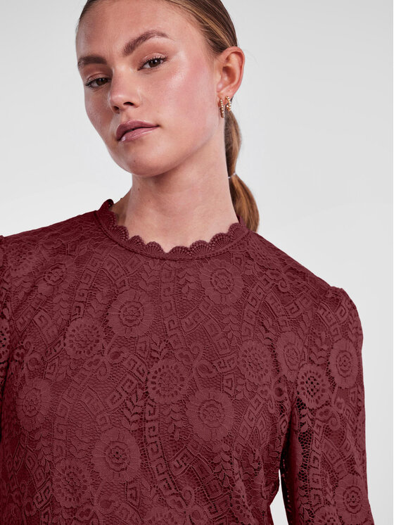 Pieces Pieces Повсякденна сукня 17139864 Бордовий Regular Fit