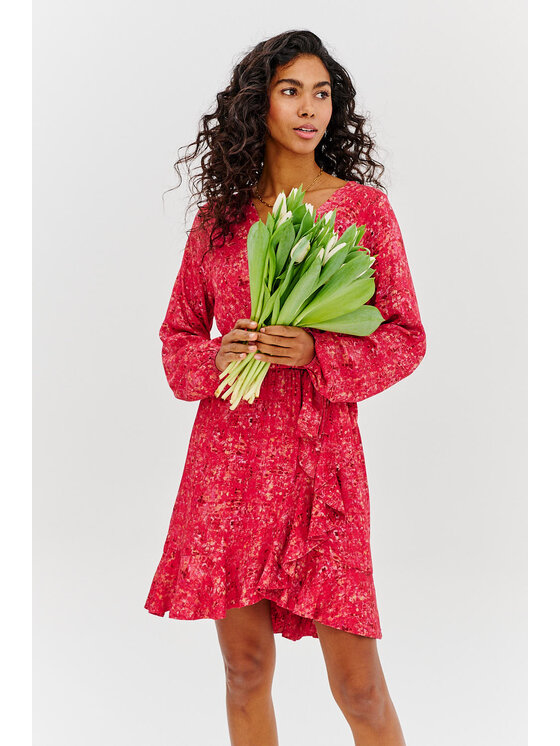 NAOKO NAOKO Každodenní šaty My Love Side Růžová Regular Fit