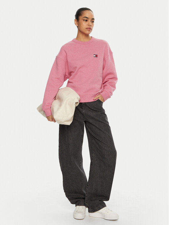 Tommy Jeans Tommy Jeans Felpa DW0DW19408 Rosa Boxy Fit