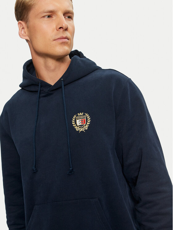 Tommy Jeans Tommy Jeans Pulóver Flag DM0DM19762 Sötétkék Regular Fit