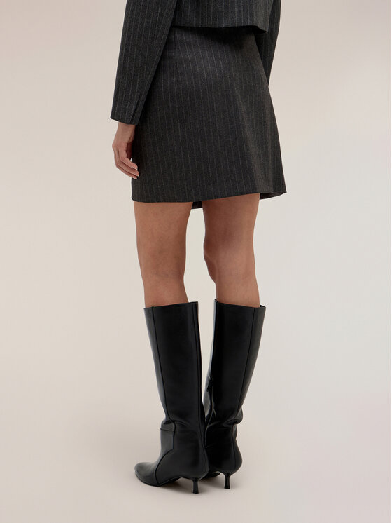 Motivi Motivi Spódnica midi 1019Q001325N013 Szary Regular Fit