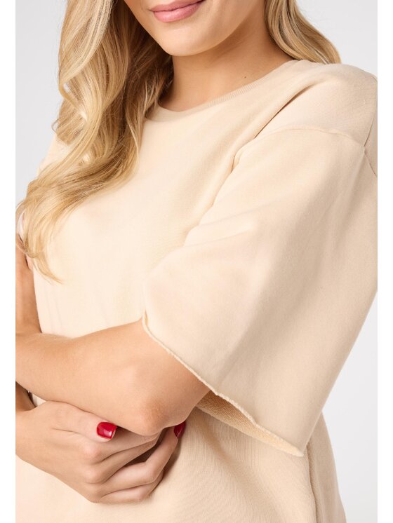 LAURELLA LAURELLA Sada halenka a sportovní kraťasy LAURELLA 4TU070102 Béžová Regular Fit