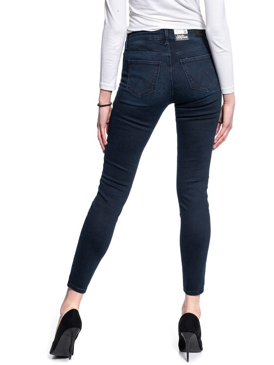 Wrangler Wrangler Jeansy SKINNY Niebieski Skinny Fit