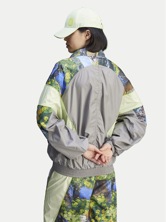adidas by Stella McCartney adidas by Stella McCartney Majica dugih rukava Stella McCartney Earth Collage JG5793 Siva Loose Fit