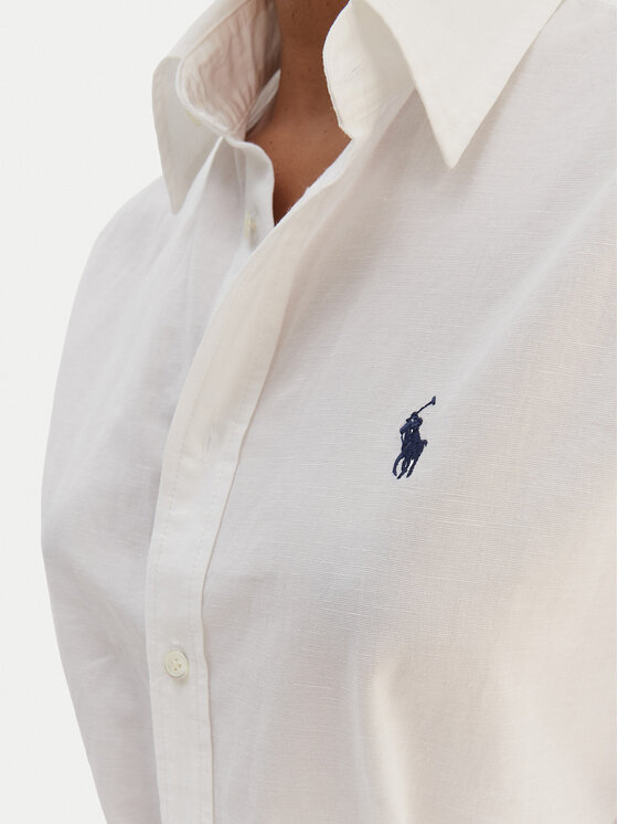 Polo Ralph Lauren Polo Ralph Lauren Sukienka koszulowa 211B18781001 Biały Regular Fit